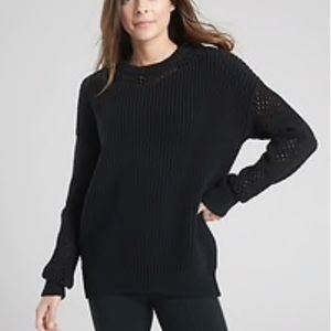 Athleta mesh volume sleeve sweater
